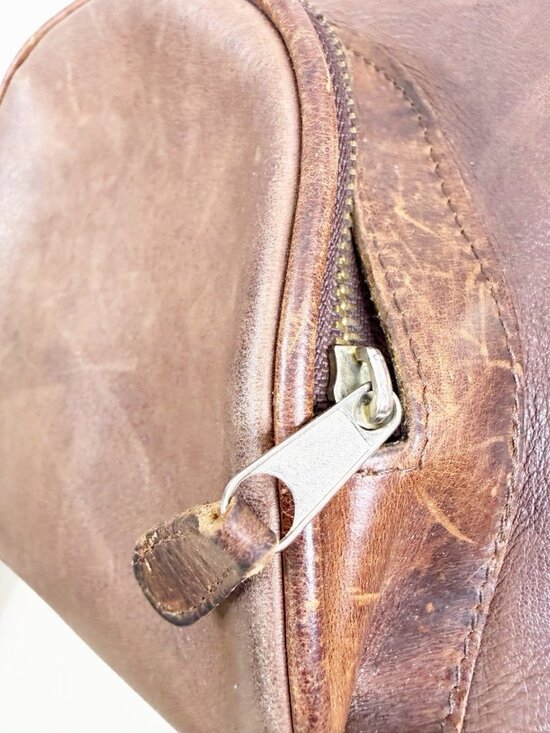 VTG Bruce Alan America Leather Backpack Quality Leather Brown. -see Descrip GUC